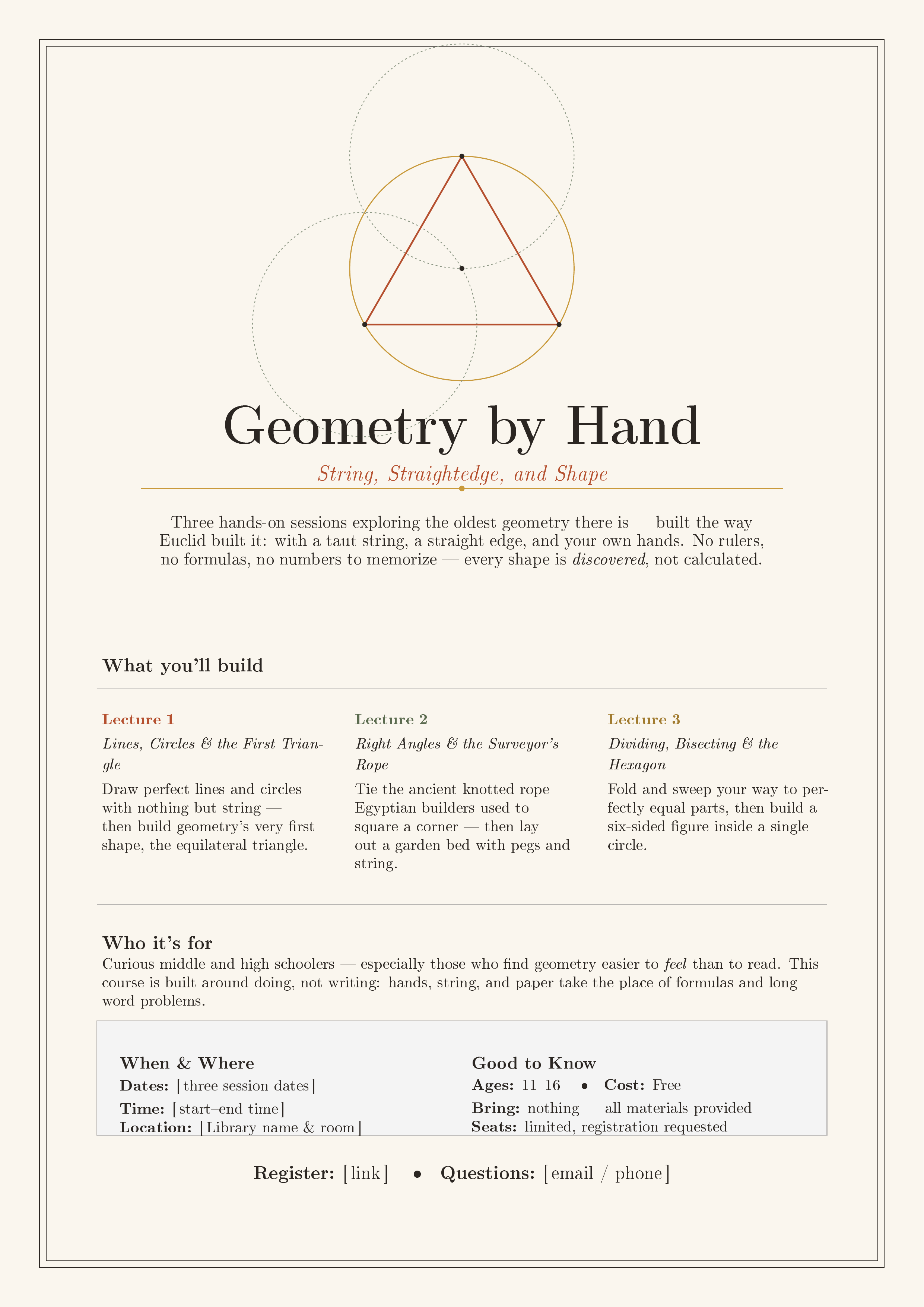 Geometry by Hand flyer